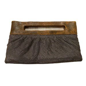 BCBGMAXAZRIA Dimple Mesh Clutch